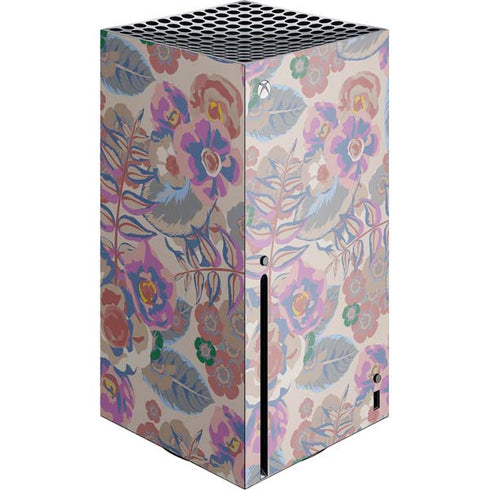 Warm Taupe Floral Xbox Series X Console Skin