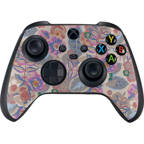 Warm Taupe Floral Xbox Series X Controller Skin