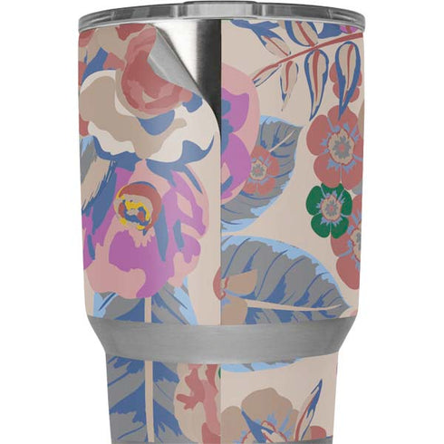 Warm Taupe Floral Yeti 20oz Tumbler Skin