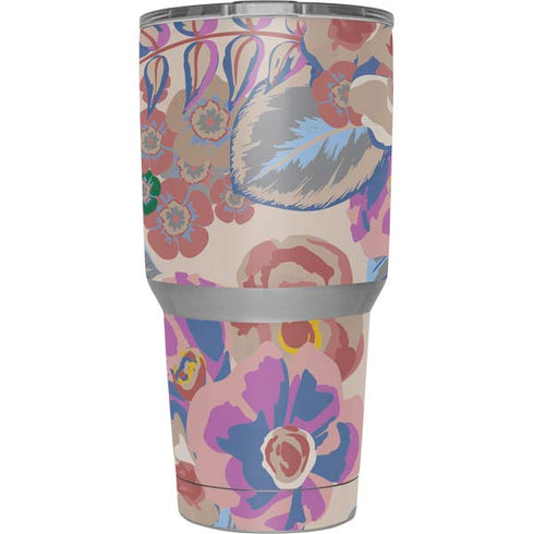 Warm Taupe Floral Yeti 30oz Rambler Tumbler Skin