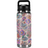 Warm Taupe Floral YETI Rambler 26oz Bottle Skin