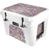 Warm Taupe Floral YETI Tundra 35 Hard Cooler Skin