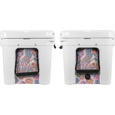 Warm Taupe Floral YETI Tundra 35 Hard Cooler Skin