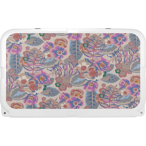 Warm Taupe Floral YETI Tundra 45 Hard Cooler Skin