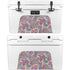 Warm Taupe Floral YETI Tundra 45 Hard Cooler Skin