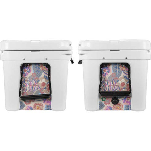 Warm Taupe Floral YETI Tundra 45 Hard Cooler Skin