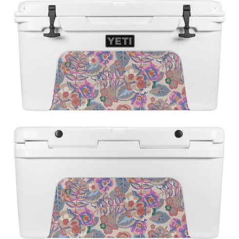 Warm Taupe Floral YETI Tundra 65 Hard Cooler Skin