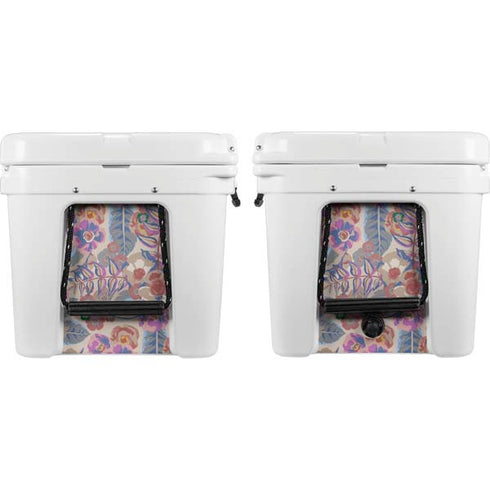 Warm Taupe Floral YETI Tundra 75 Hard Cooler Skin