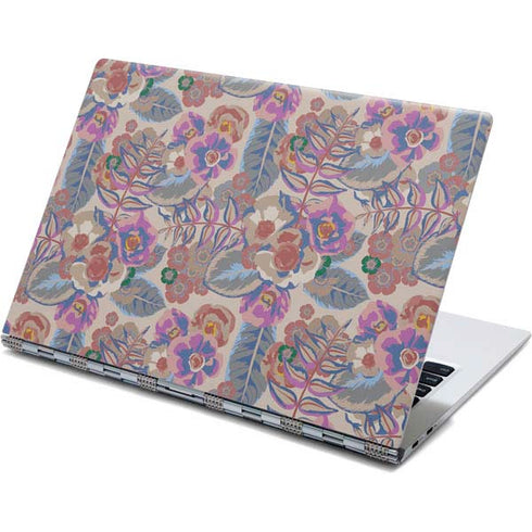 Warm Taupe Floral Yoga 910 2-in-1 14in Touch-Screen Skin