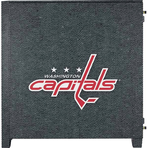 NHL Washington Capitals Black Background Corsair 4000D Tempered Glass Mid-Tower ATX Case Skin