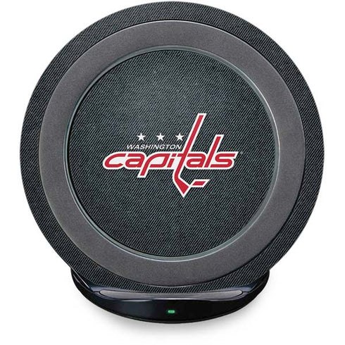 NHL Washington Capitals Black Background Fast Charge Wireless Charging Stand Skin