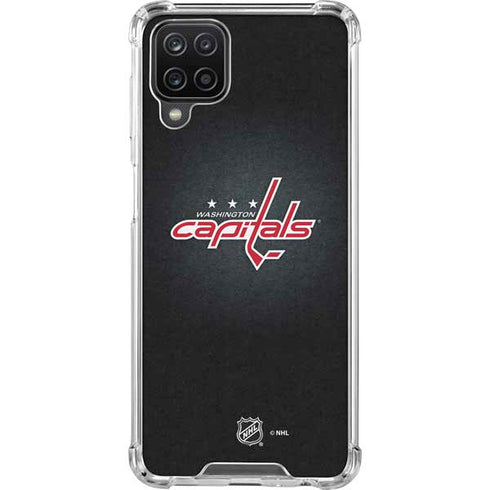 NHL Washington Capitals Black Background Galaxy A12 Clear Case