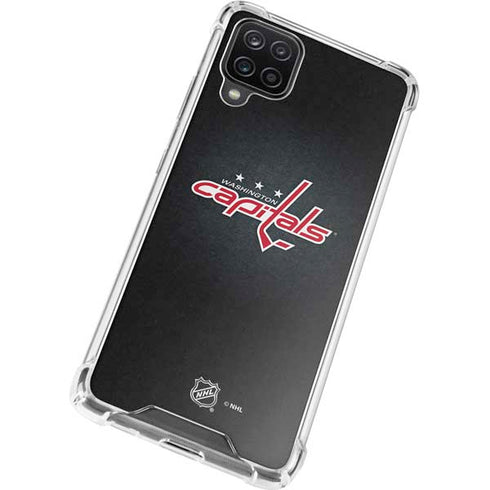 NHL Washington Capitals Black Background Galaxy A12 Clear Case