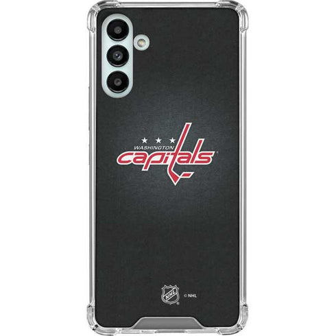 NHL Washington Capitals Black Background Galaxy A13 5G Clear Case