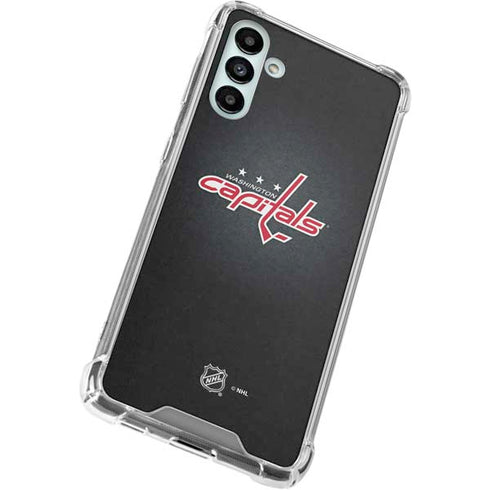 NHL Washington Capitals Black Background Galaxy A13 5G Clear Case