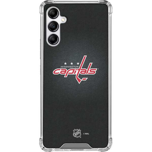 NHL Washington Capitals Black Background Galaxy A14 5G Clear Case