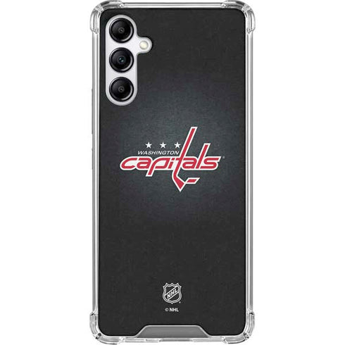 NHL Washington Capitals Black Background Galaxy A15 5G Clear Case