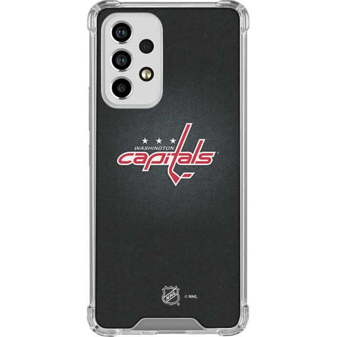 NHL Washington Capitals Black Background Galaxy A33 5G Clear Case