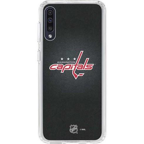 NHL Washington Capitals Black Background Galaxy A50 Clear Case