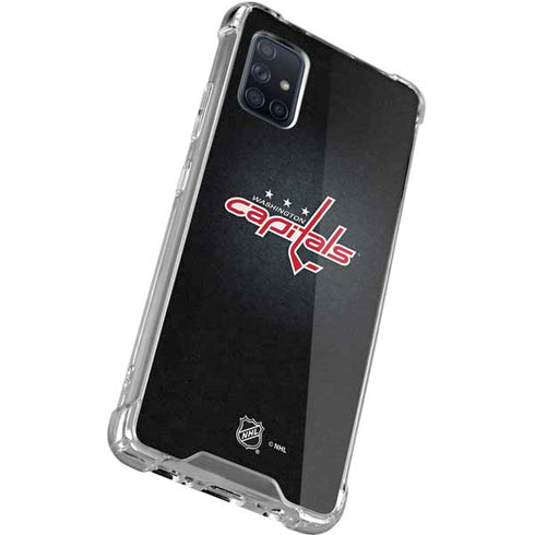 NHL Washington Capitals Black Background Galaxy A51 5G Clear Case