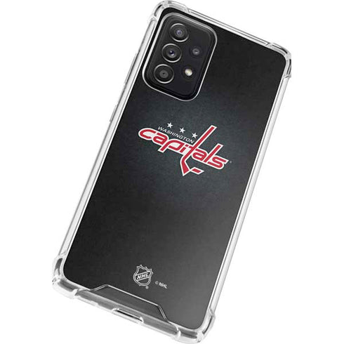 NHL Washington Capitals Black Background Galaxy A52 5G Clear Case
