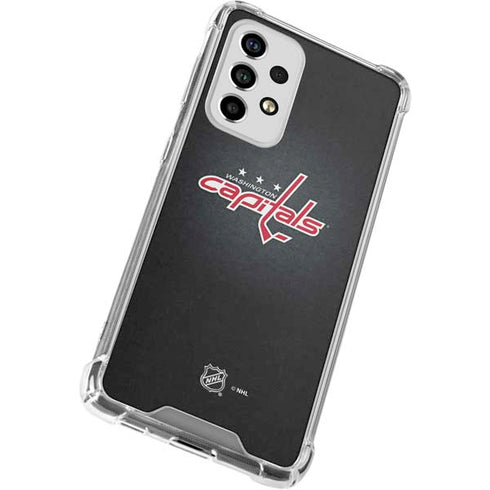 NHL Washington Capitals Black Background Galaxy A53 5G Clear Case