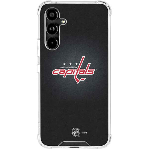 NHL Washington Capitals Black Background Galaxy A54 5G Clear Case