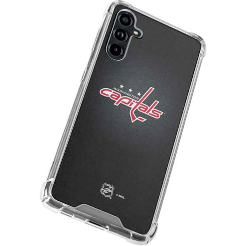 NHL Washington Capitals Black Background Galaxy A54 5G Clear Case