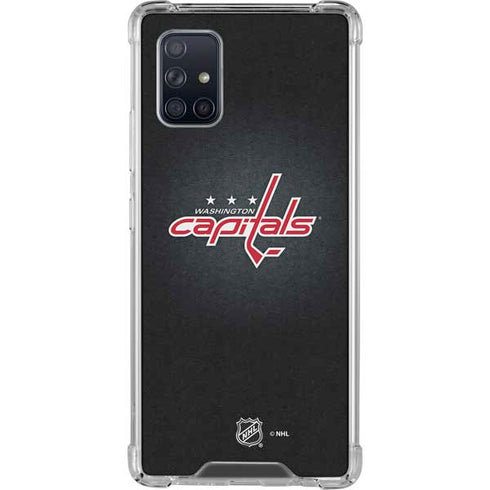 NHL Washington Capitals Black Background Galaxy A71 5G Clear Case