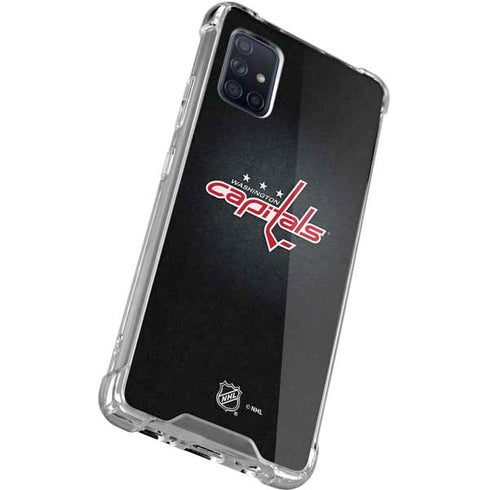 NHL Washington Capitals Black Background Galaxy A71 5G Clear Case