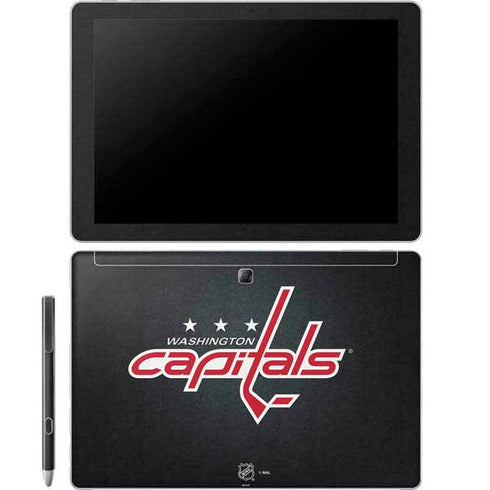 NHL Washington Capitals Black Background Galaxy Book 12in Skin
