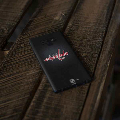 NHL Washington Capitals Black Background Galaxy Note 9 Skin