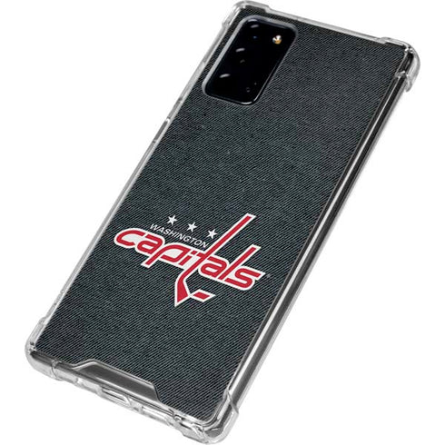 NHL Washington Capitals Black Background Galaxy Note20 5G Clear Case
