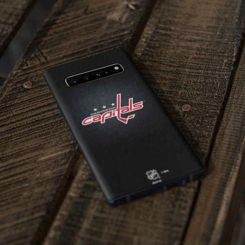 NHL Washington Capitals Black Background Galaxy S10 Skin