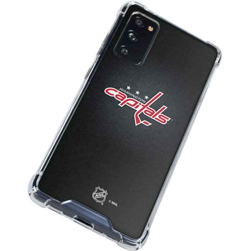 NHL Washington Capitals Black Background Galaxy S20 FE Clear Case