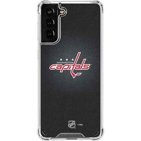 NHL Washington Capitals Black Background Galaxy S21 Plus 5G Clear Case