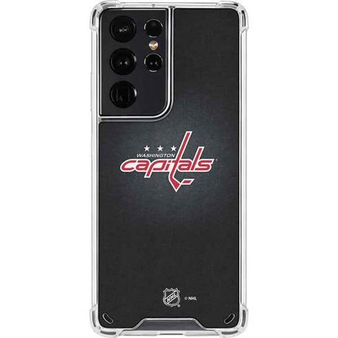 NHL Washington Capitals Black Background Galaxy S21 Ultra 5G Clear Case