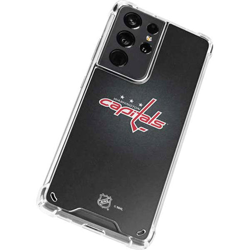 NHL Washington Capitals Black Background Galaxy S21 Ultra 5G Clear Case