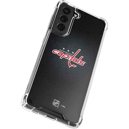 NHL Washington Capitals Black Background Galaxy S22 Plus Clear Case