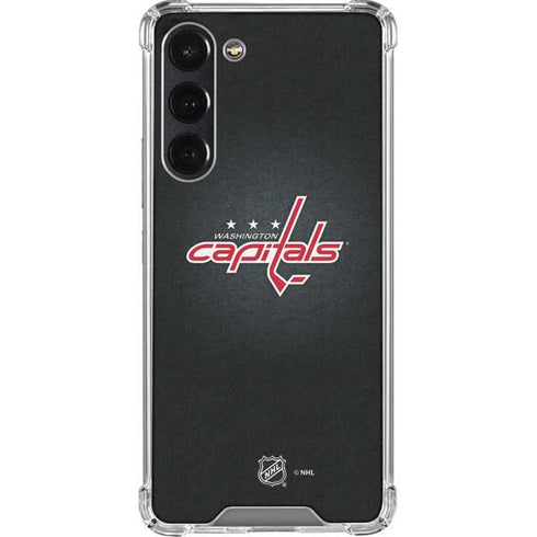 NHL Washington Capitals Black Background Galaxy S23 Plus Clear Case