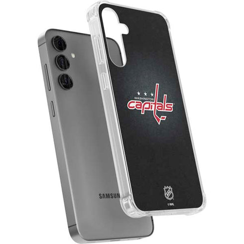NHL Washington Capitals Black Background Galaxy S24 Plus Clear Case