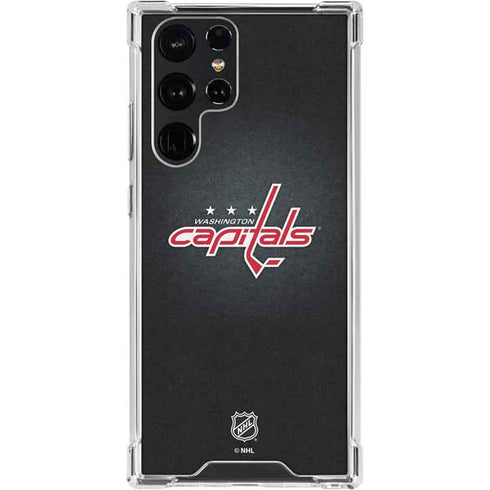 NHL Washington Capitals Black Background Galaxy S24 Ultra Clear Case