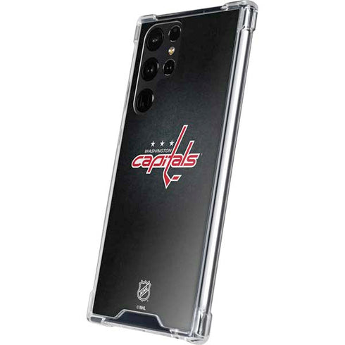 NHL Washington Capitals Black Background Galaxy S24 Ultra Clear Case