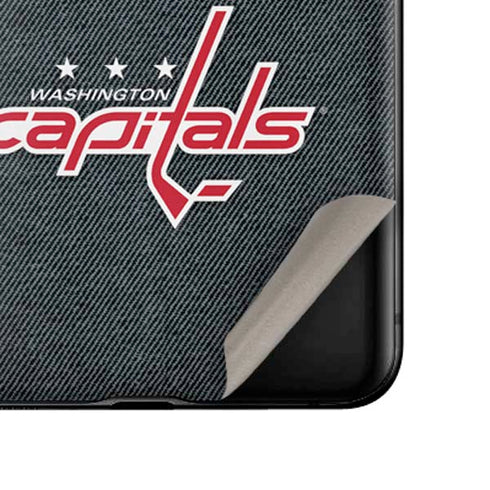 NHL Washington Capitals Black Background Galaxy Z Flip Skin