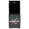 NHL Washington Capitals Black Background Galaxy Z Flip5 5G Clear Case