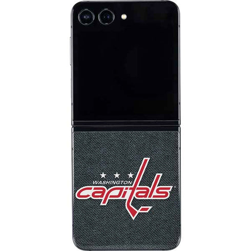 NHL Washington Capitals Black Background Galaxy Z Flip5 5G Skin