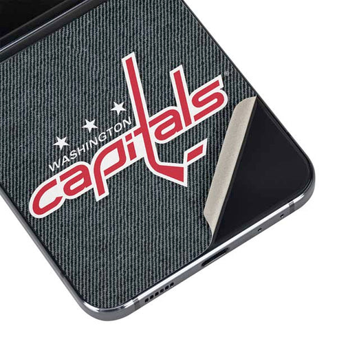 NHL Washington Capitals Black Background Galaxy Z Flip5 5G Skin