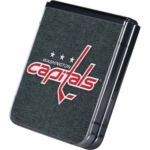 NHL Washington Capitals Black Background Galaxy Z Flip5 5G Skin