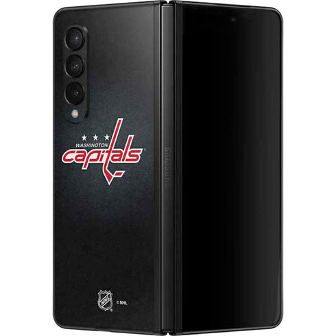 NHL Washington Capitals Black Background Galaxy Z Fold3 5G Skin