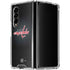 NHL Washington Capitals Black Background Galaxy Z Fold4 5G Clear Case